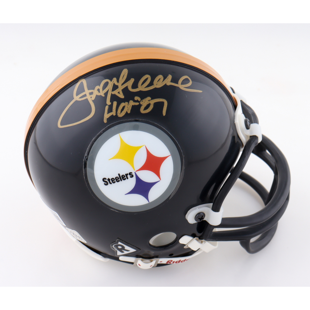 Joe Greene Signed Steelers Mini Helmet Inscribed "HOF 87" (Beckett) at PristineAuction.com