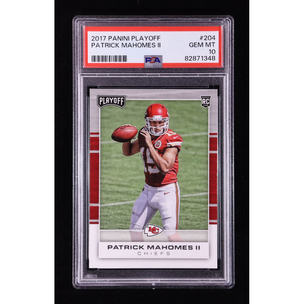 Patrick Mahomes II 2017 Playoff #204 RC (PSA 10) at PristineAuction.com