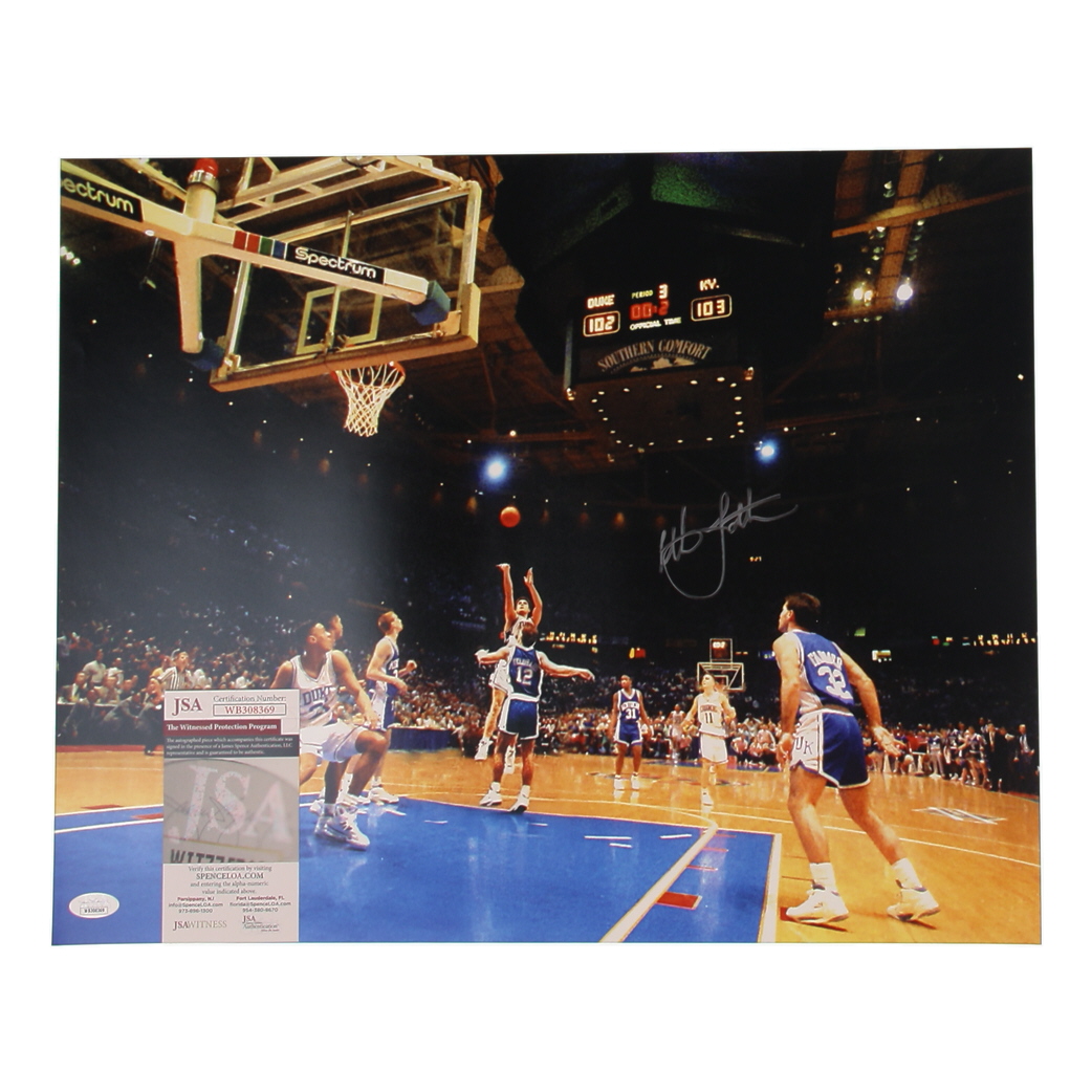 Christian Laettner Signed Duke Blue Devils 16x20 Photo (JSA) at PristineAuction.com Christian Laettner Signed Duke Blue Devils 16x20 Photo (JSA) at PristineAuction.com