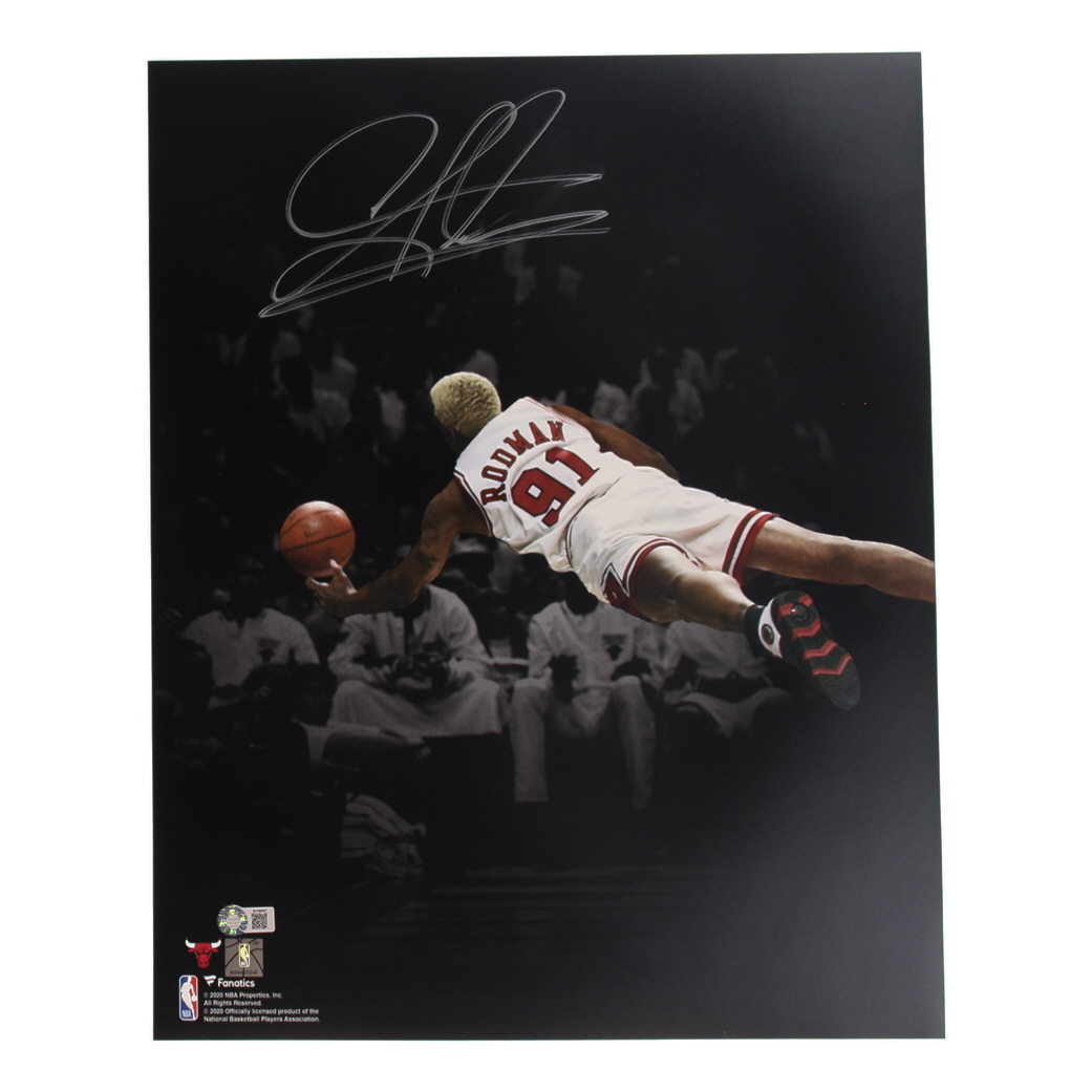 Dennis Rodman Signed Bulls 16x20 Photo (Schwartz) at PristineAuction.com Dennis Rodman Signed Bulls 16x20 Photo (Schwartz) at PristineAuction.com