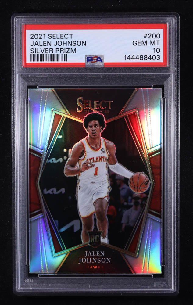 Jalen Johnson 2021-22 Panini Select Silver Prizm #200 RC (PSA 10) at PristineAuction.com Jalen Johnson 2021-22 Panini Select Silver Prizm #200 RC (PSA 10) at PristineAuction.com