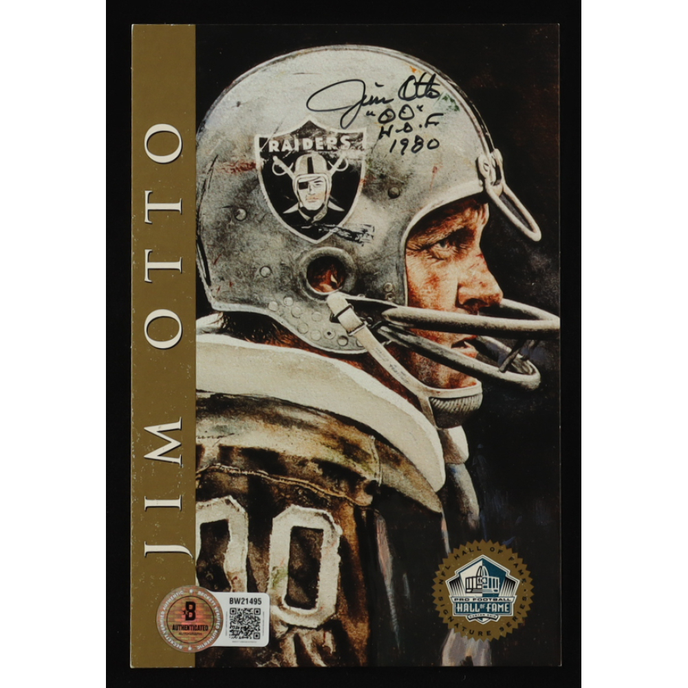 Jim Otto Signed Hall of Fame Signature Series Card Inscribed "H.O.F. 1980" (Beckett) at PristineAuction.com
