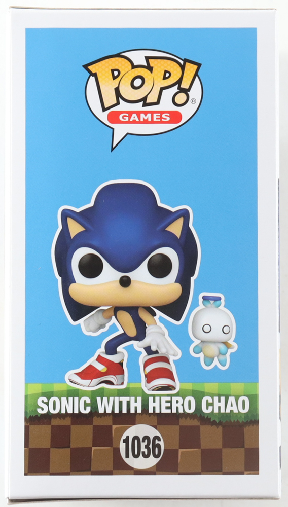 Jaleel White Signed "Sonic with Hero Chao" #1036 Sonic with Emerald Funko Pop! Vinyl Figure (Schwartz) at PristineAuction.com Jaleel White Signed "Sonic with Hero Chao" #1036 Sonic with Emerald Funko Pop! Vinyl Figure (Schwartz) at PristineAuction.com