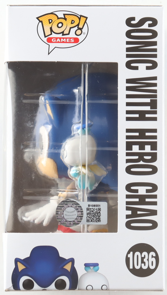 Jaleel White Signed "Sonic with Hero Chao" #1036 Sonic with Emerald Funko Pop! Vinyl Figure (Schwartz) at PristineAuction.com Jaleel White Signed "Sonic with Hero Chao" #1036 Sonic with Emerald Funko Pop! Vinyl Figure (Schwartz) at PristineAuction.com