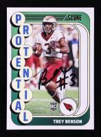 Trey Benson Signed 2024 Score Protential #24 RC (JSA) at PristineAuction.com
