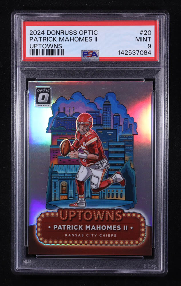 Patrick Mahomes II 2024 Panini Donruss Optic Uptowns #20 (PSA 9) at PristineAuction.com Patrick Mahomes II 2024 Panini Donruss Optic Uptowns #20 (PSA 9) at PristineAuction.com