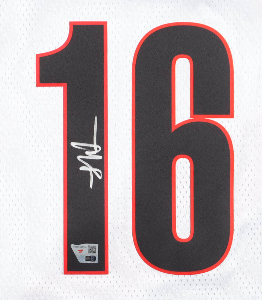 Yang Hansen Signed Trail Blazers Nike Authentic Jersey (Fanatics) at PristineAuction.com Yang Hansen Signed Trail Blazers Nike Authentic Jersey (Fanatics) at PristineAuction.com