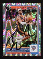 Shai Gilgeous-Alexander Signed 2023-24 Hoops Premium Stock Seismic Prizm #147 (PSA) at PristineAuction.com