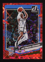 Shai Gilgeous-Alexander Signed 2023-24 Donruss Holo Red and Gold Laser #40 (PSA) at PristineAuction.com