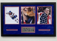 Jack Hughes Team USA Custom Framed Photo Display at PristineAuction.com
