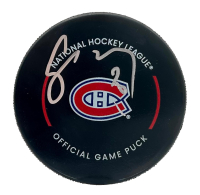 Juraj Slafkovsky Signed Canadiens Official Game Puck (Beckett) at PristineAuction.com