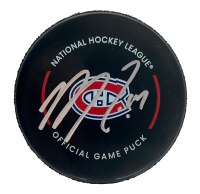 Nick Suzuki Signed Canadiens Official Game Puck (Beckett) at PristineAuction.com