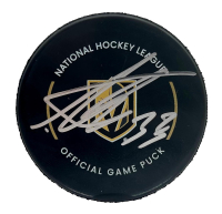 Adin Hill Signed Golden Knights Official Game Puck (Beckett) at PristineAuction.com