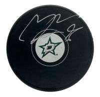 Mikko Rantanen Signed Stars Logo Puck (Fanatics) at PristineAuction.com