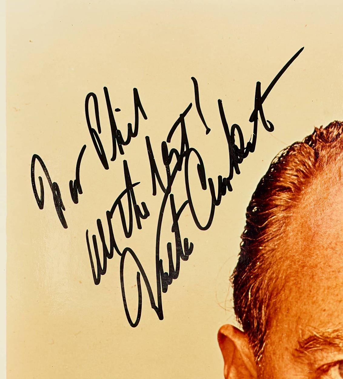 Walter Cronkite Signed 8x10 Photo Inscribed "All The Best" (Beckett) at PristineAuction.com Walter Cronkite Signed 8x10 Photo Inscribed "All The Best" (Beckett) at PristineAuction.com