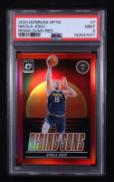Nikola Jokic 2024 Panini Donruss Optic Rising Suns Red #7 #60/99 (PSA 9) at PristineAuction.com