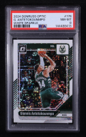 Giannis Antetokounmpo 2024-25 Panini Donruss Optic White Sparkle #176 (PSA 8) at PristineAuction.com
