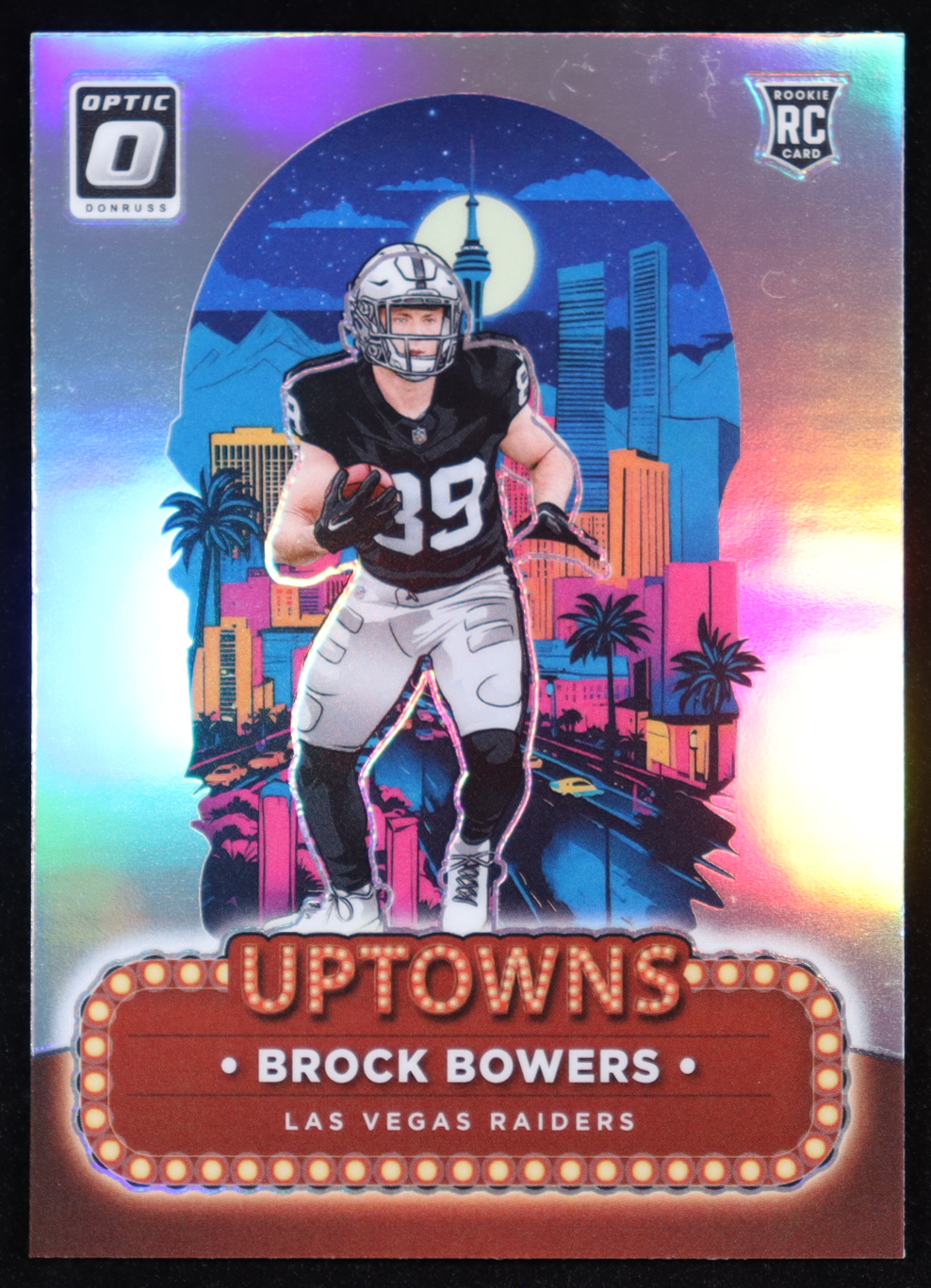 Brock Bowers 2024 Donruss Optic Uptowns #8 RC at PristineAuction.com Brock Bowers 2024 Donruss Optic Uptowns #8 RC at PristineAuction.com