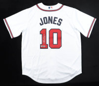 Chipper Jones Signed Braves Nike Authentic Jersey Inscribed "HOF 18" (Fanatics & MLB) at PristineAuction.com