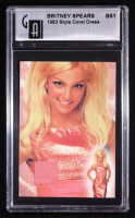 Britney Spears 2002 Global '63 Style Coral Dress Swatch Relic #BS1 (Global) at PristineAuction.com