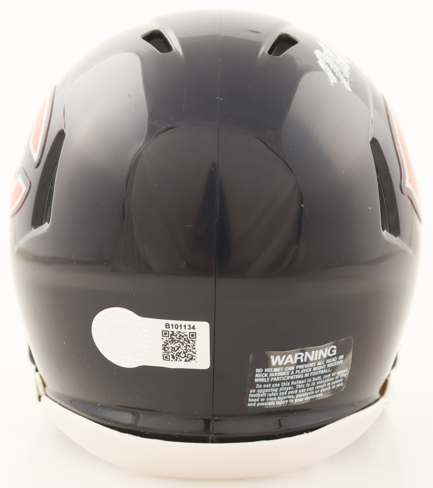 Mike Singletary Signed Bears Mini Helmet Inscribed "HOF 98" (Schwartz) at PristineAuction.com Mike Singletary Signed Bears Mini Helmet Inscribed "HOF 98" (Schwartz) at PristineAuction.com