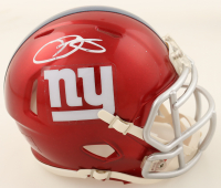 Odell Beckham Jr. Signed Giants Flash Alternate Speed Mini Helmet (Schwartz) at PristineAuction.com