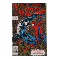 1993 "The Amazing Spider-Man" Issue #375 Gold Foil Cover Marvel Comic Book at PristineAuction.com