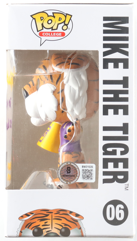 Kayshon Boutte Signed LSU #06 Mike The Tiger Funko Pop! Vinyl Figure Inscribed "308 Yds SEC Record" & "Geaux Tigers" (Beckett) at PristineAuction.com Kayshon Boutte Signed LSU #06 Mike The Tiger Funko Pop! Vinyl Figure Inscribed "308 Yds SEC Record" & "Geaux Tigers" (Beckett) at PristineAuction.com