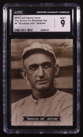 Shoeless Joe Jackson 2010 Leaf Sport Icons The Search for Shoeless Joe #4 (CGC 9) at PristineAuction.com
