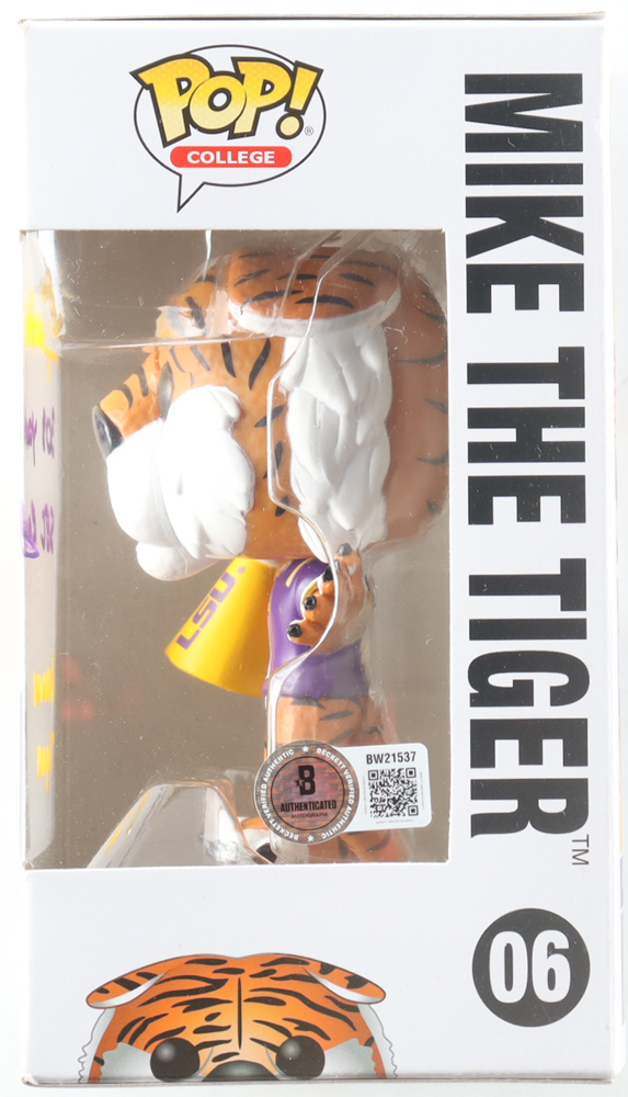 Kayshon Boutte Signed LSU #06 Mike The Tiger Funko Pop! Vinyl Figure Inscribed "308 Yds SEC Record" & "Geaux Tigers" (Beckett) at PristineAuction.com Kayshon Boutte Signed LSU #06 Mike The Tiger Funko Pop! Vinyl Figure Inscribed "308 Yds SEC Record" & "Geaux Tigers" (Beckett) at PristineAuction.com