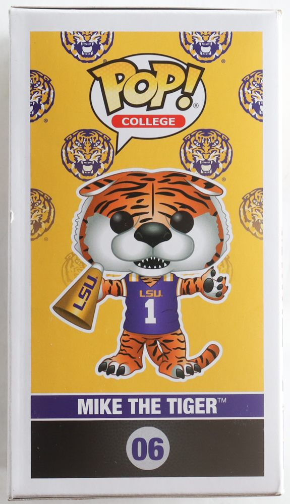 Kayshon Boutte Signed LSU #06 Mike The Tiger Funko Pop! Vinyl Figure Inscribed "308 Yds SEC Record" & "Geaux Tigers" (Beckett) at PristineAuction.com Kayshon Boutte Signed LSU #06 Mike The Tiger Funko Pop! Vinyl Figure Inscribed "308 Yds SEC Record" & "Geaux Tigers" (Beckett) at PristineAuction.com