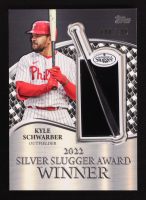 Kyle Schwarber 2023 Topps '22 Silver Slugger Award Winners Commemorative Patches Black #SSPKS #088/299 at PristineAuction.com
