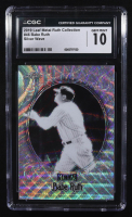 Babe Ruth 2019 Leaf Metal Ruth Collection Silver Wave #46 (CGC 10) at PristineAuction.com