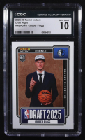 Cooper Flagg 2025-26 Panini Instant Draft Night #NBADN-1 RC #1/68380 (CGC 10) at PristineAuction.com