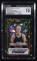 Larry Bird 2025 Leaf Signature Series Autographs Pre-Production Proof Unsigned Proof Gold Crystal #BA-LB1 (CGC 10) at PristineAuction.com
