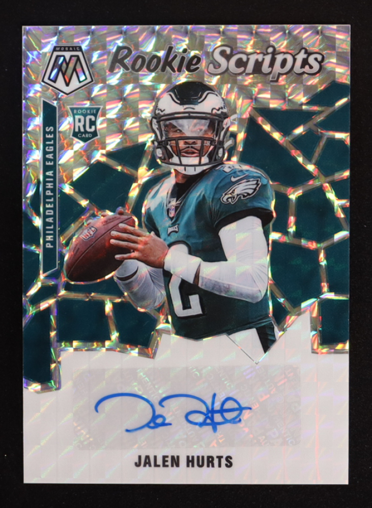 Jalen Hurts 2020 Panini Mosaic Rookie Scripts #22 RC