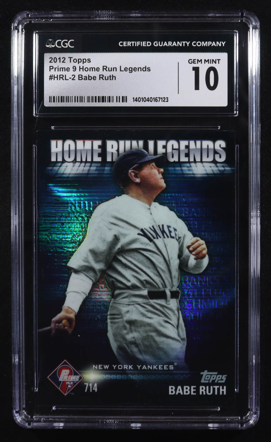 Babe Ruth 2012 Topps Prime 9 Home Run Legends #HRL-2 (CGC 10) at PristineAuction.com Babe Ruth 2012 Topps Prime 9 Home Run Legends #HRL-2 (CGC 10) at PristineAuction.com