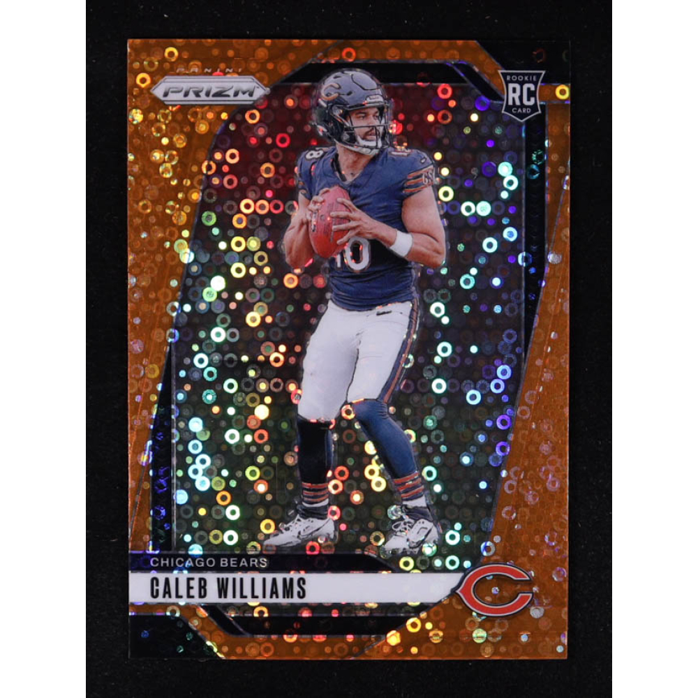 Caleb Williams 2024 Panini Prizm Prizms Orange Disco #301 RC at PristineAuction.com