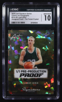 Larry Bird 2025 Leaf Signature Series Classic Art Autographs Pre-Production Proof The Forest Crystal Unsigned Proof #CA-LB1 #1/1 (CGC 10) at PristineAuction.com
