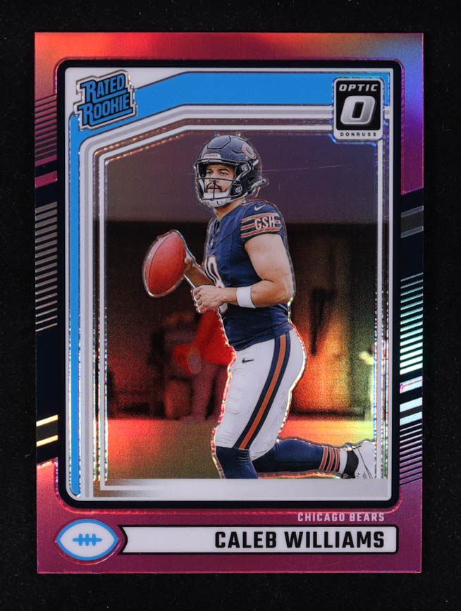 Caleb Williams 2024 Donruss Optic Rated Rookies Preview Pink #327 RR RC ...