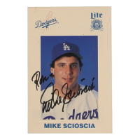 Mike Scioscia Signed Dodgers 5x7 Postcard Inscribed "Ron" (Beckett) at PristineAuction.com