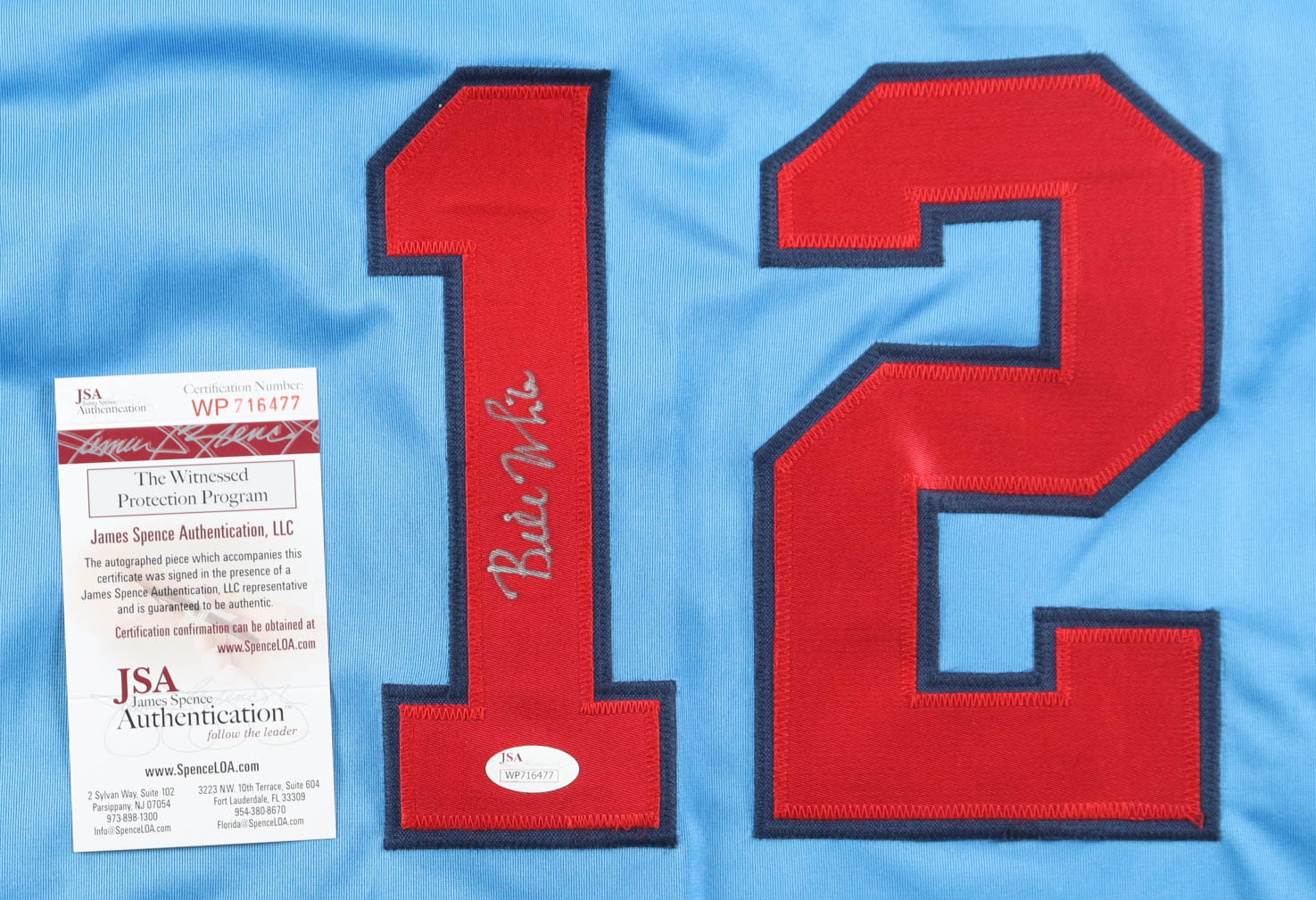 Bill White Signed Jersey (JSA) at PristineAuction.com Bill White Signed Jersey (JSA) at PristineAuction.com