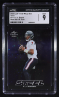 C.J. Stroud 2023 Leaf Trinity Mega Box Steel Blue Stars & Dots #S-17 RC #41/99 (CGC 9) at PristineAuction.com