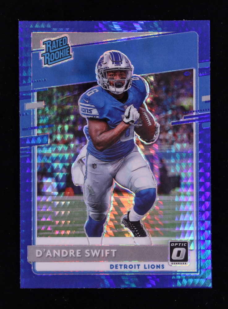 D'Andre Swift 2020 Donruss Optic Blue Hyper #159 RR RC