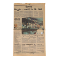 Reggie Jackson Signed 1984 The Register Newspaper (Beckett) at PristineAuction.com