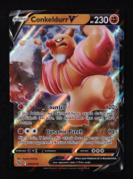 Conkeldurr V 2022 Pokemon Sword & Shield Pokemon Go #40 Holo at PristineAuction.com
