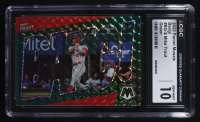 Mike Trout 2022 Panini Mosaic Bang! Green #BG-8 (CGC 10) at PristineAuction.com