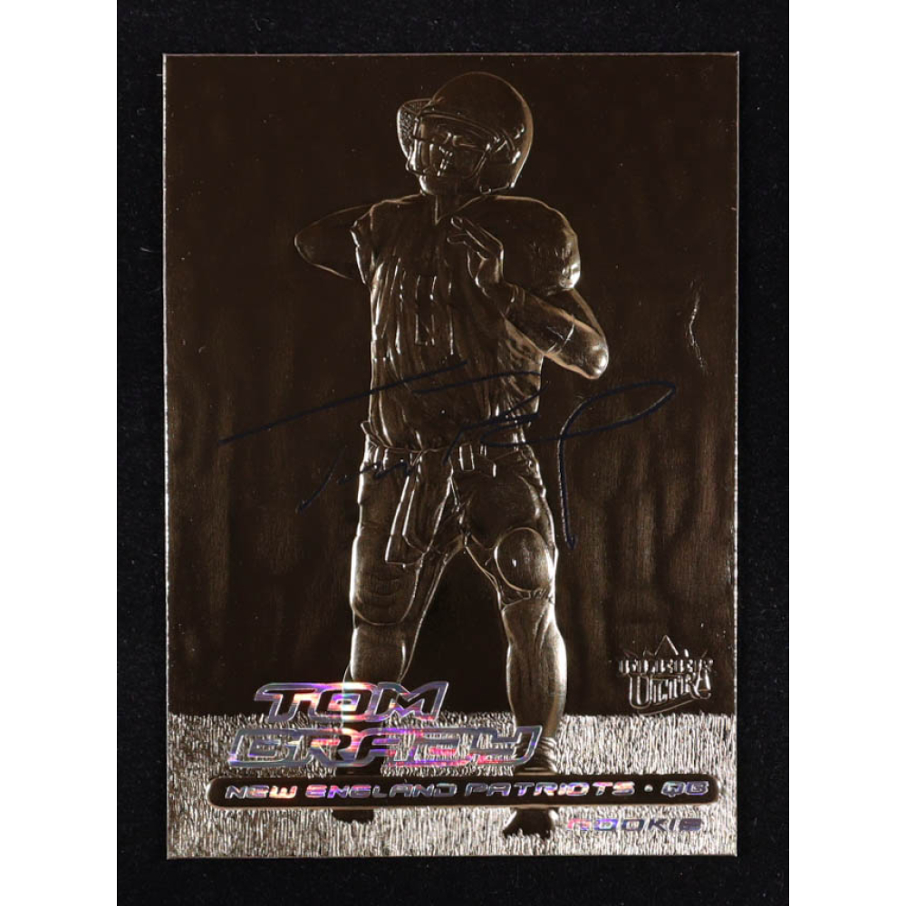 Tom Brady 2000 Fleer Ultra 23KT Gold Black Metallic Signature Series #NNO RC at PristineAuction.com