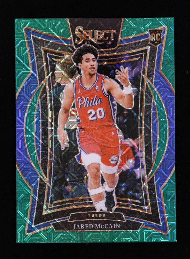 Jared McCain 2024-25 Select Green Mojo Prizms #82 RC