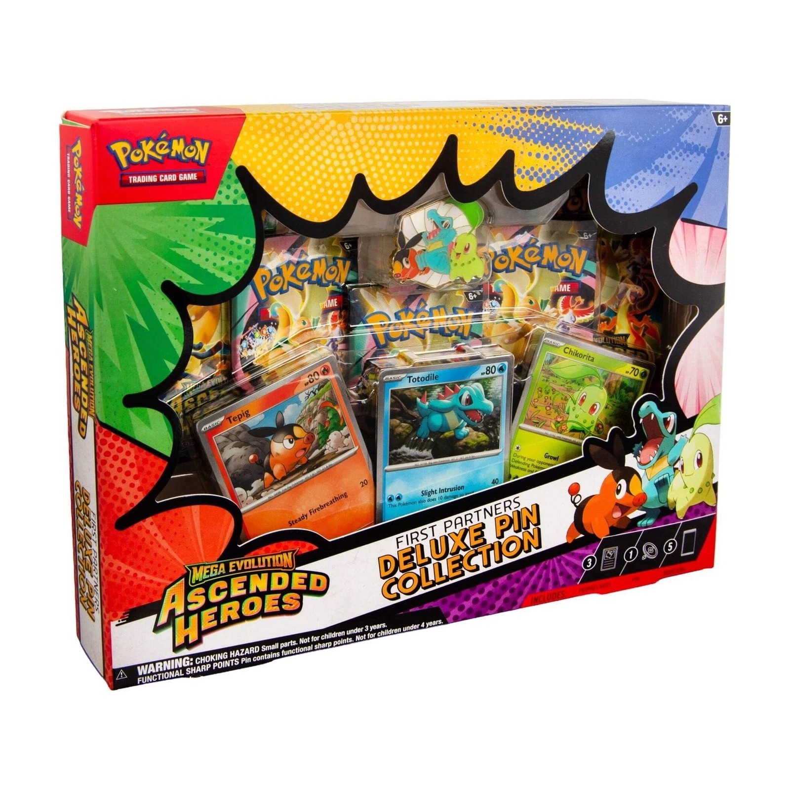 Pokemon Mega Evolution: Ascended Heroes First Partners Deluxe Pin Collection Box (Presell) at PristineAuction.com Pokemon Mega Evolution: Ascended Heroes First Partners Deluxe Pin Collection Box (Presell) at PristineAuction.com